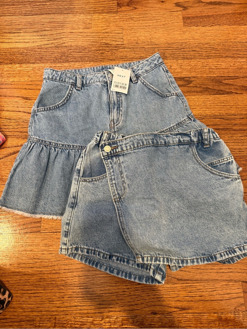 next Light Blue Denim Mini Skirts - Twin Pack